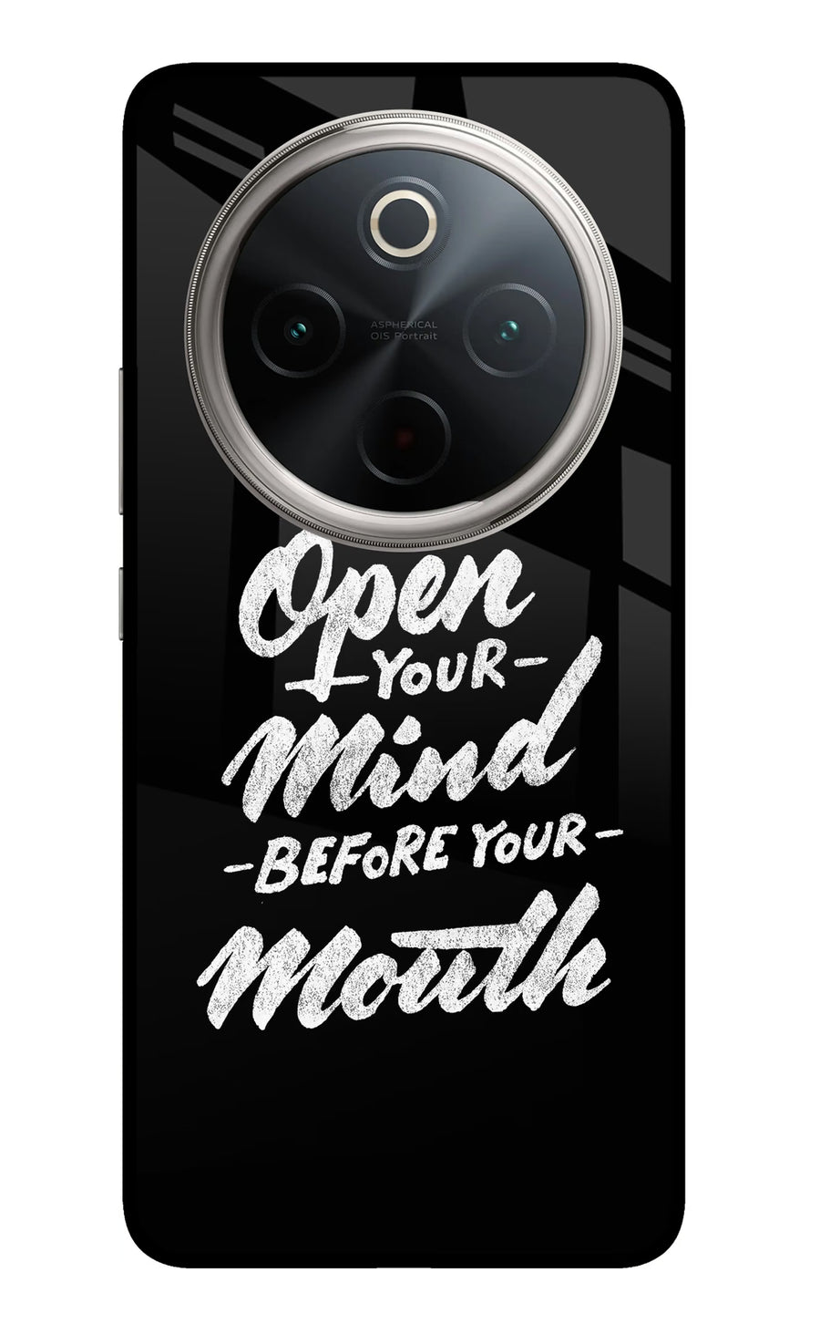 Open Your Mind Before Your Mouth Vivo T4 5G Back Cover, Metal case