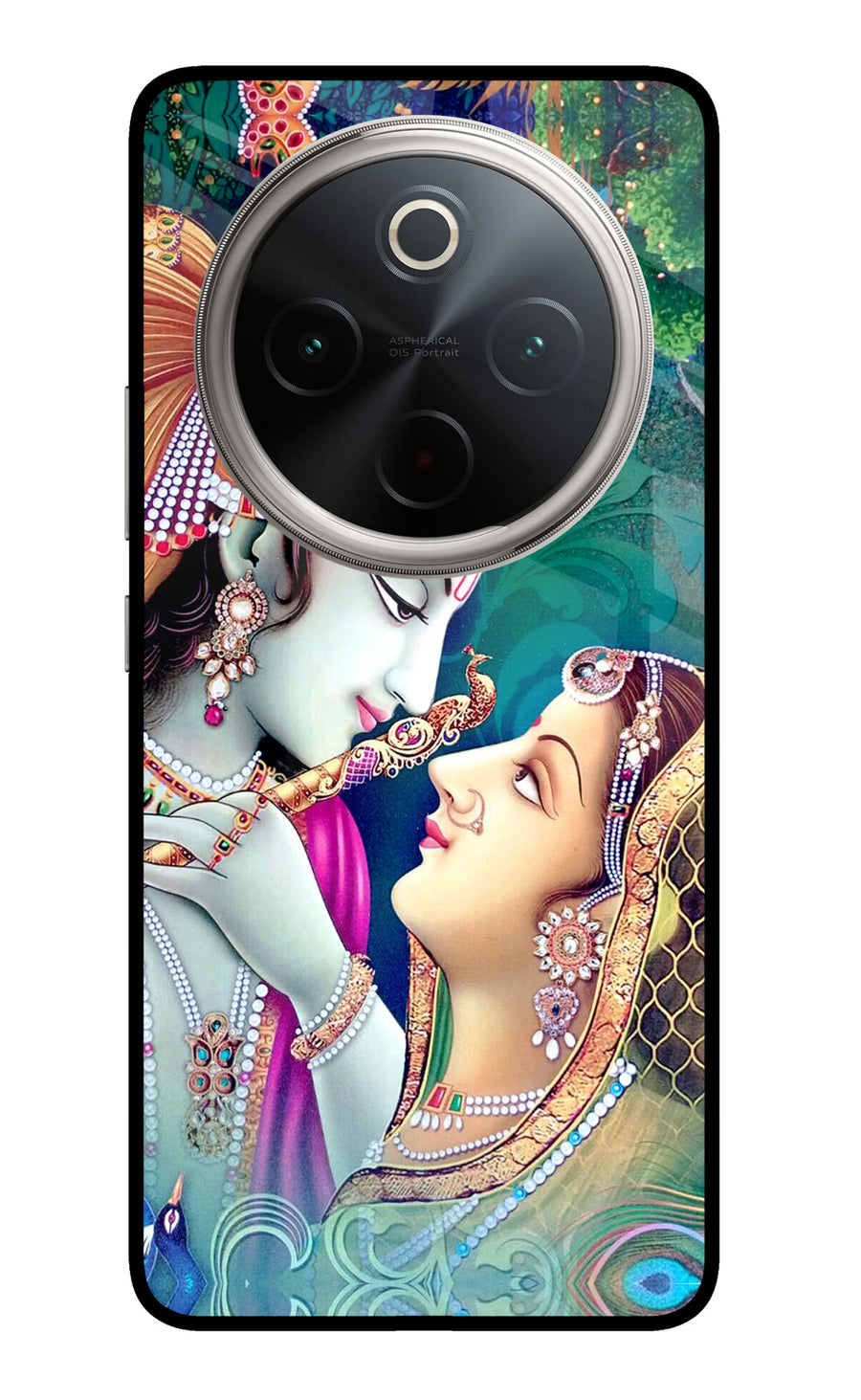 Lord Radha Krishna Vivo T4 5G Back Cover, Metal case