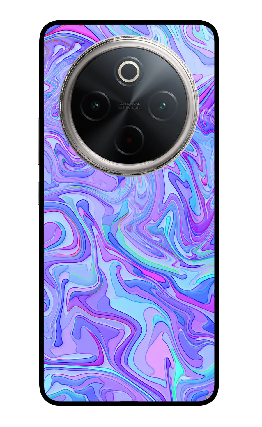 Glitter Vivo T4 5G Back Cover, Metal case