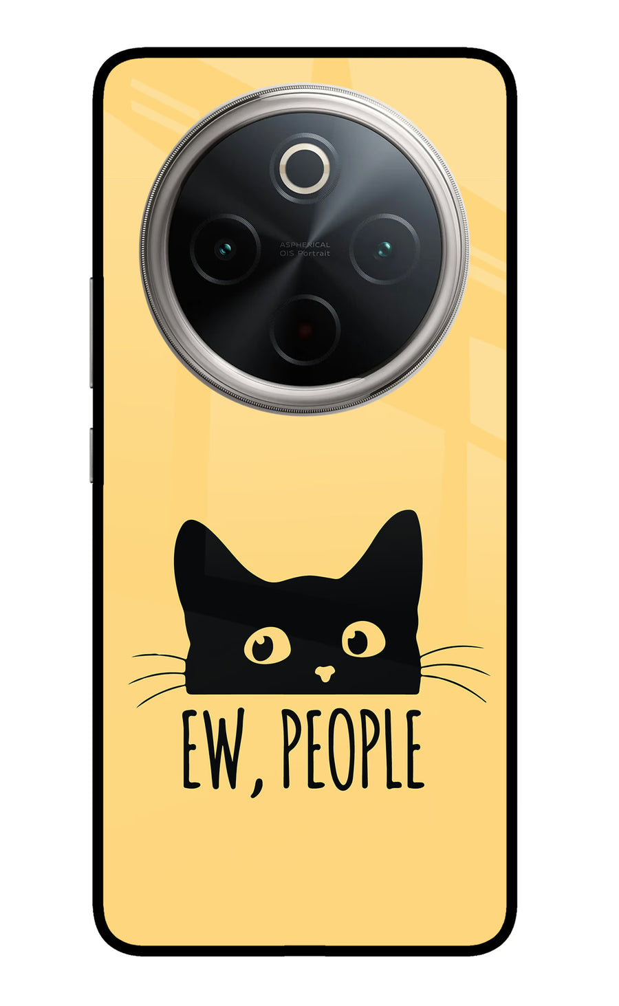 Ew People Catitude Vivo T4 5G Back Cover, Metal case