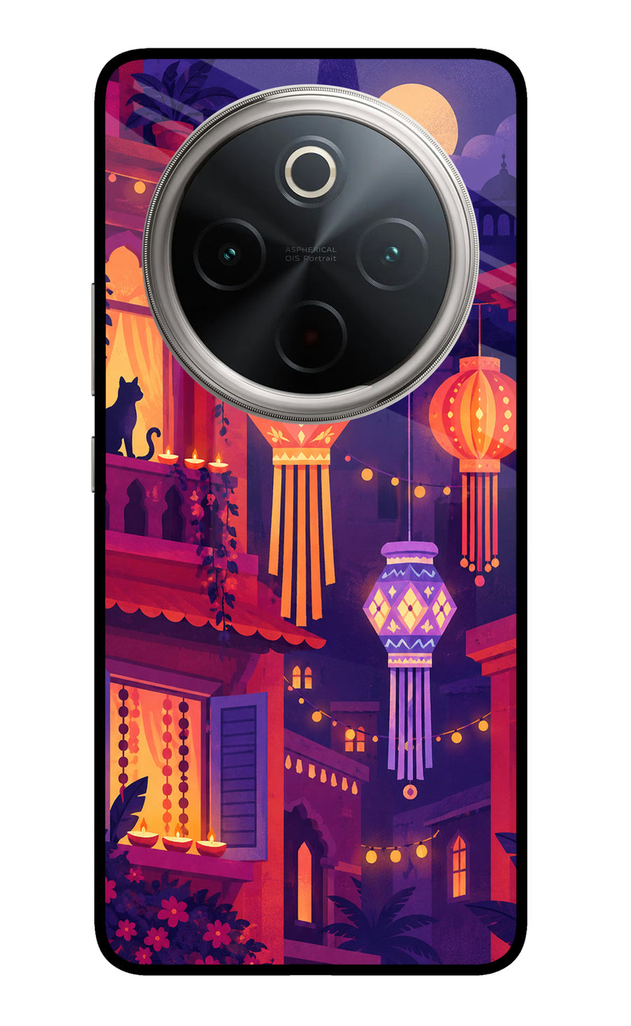 Lantern Lane Vivo T4 5G Back Cover, Metal case