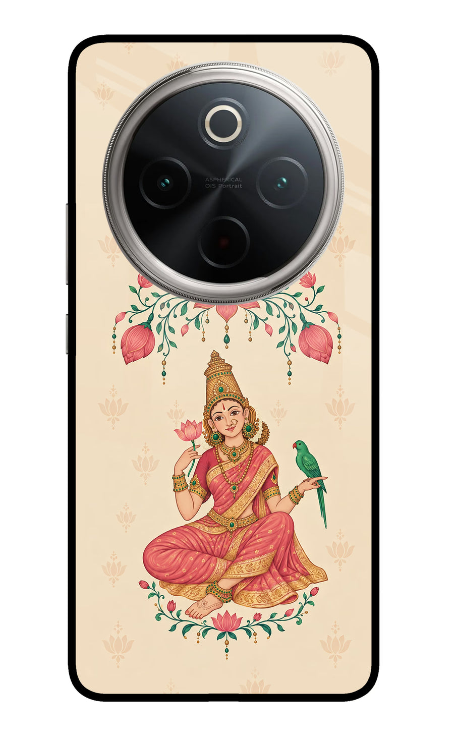 Goddess Lakshmi Vivo T4 5G Back Cover, Metal case