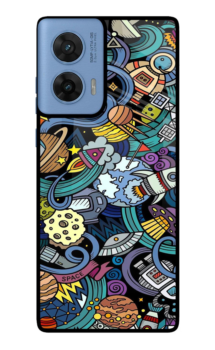 Space Abstract Moto G96 5G Back Cover, Metal case