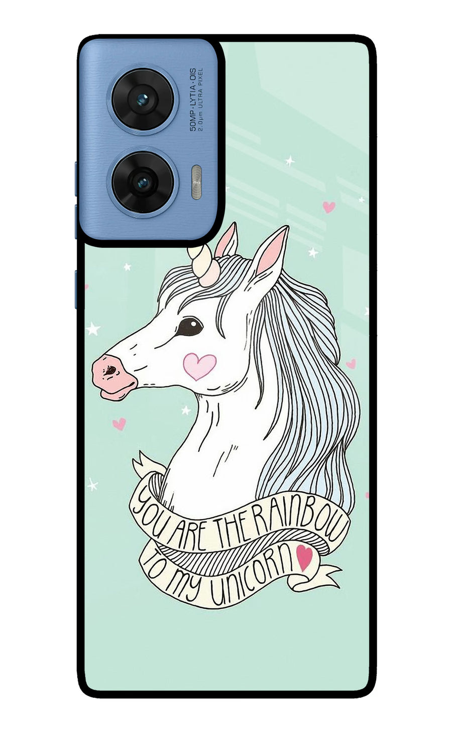 Unicorn Wallpaper Moto G96 5G Back Cover, Metal case