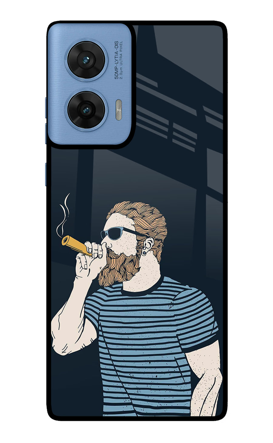 Smoking Moto G96 5G Back Cover, Metal case