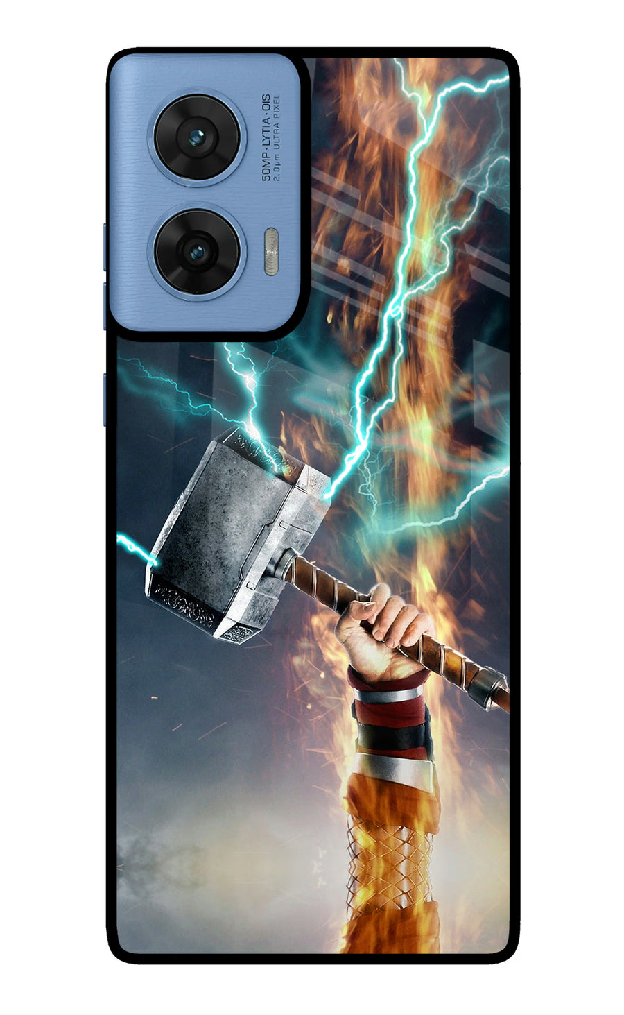 Thor Hammer Mjolnir Moto G96 5G Back Cover, Metal case