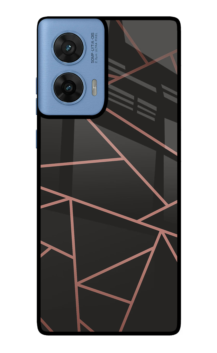 Geometric Pattern Moto G96 5G Back Cover, Metal case