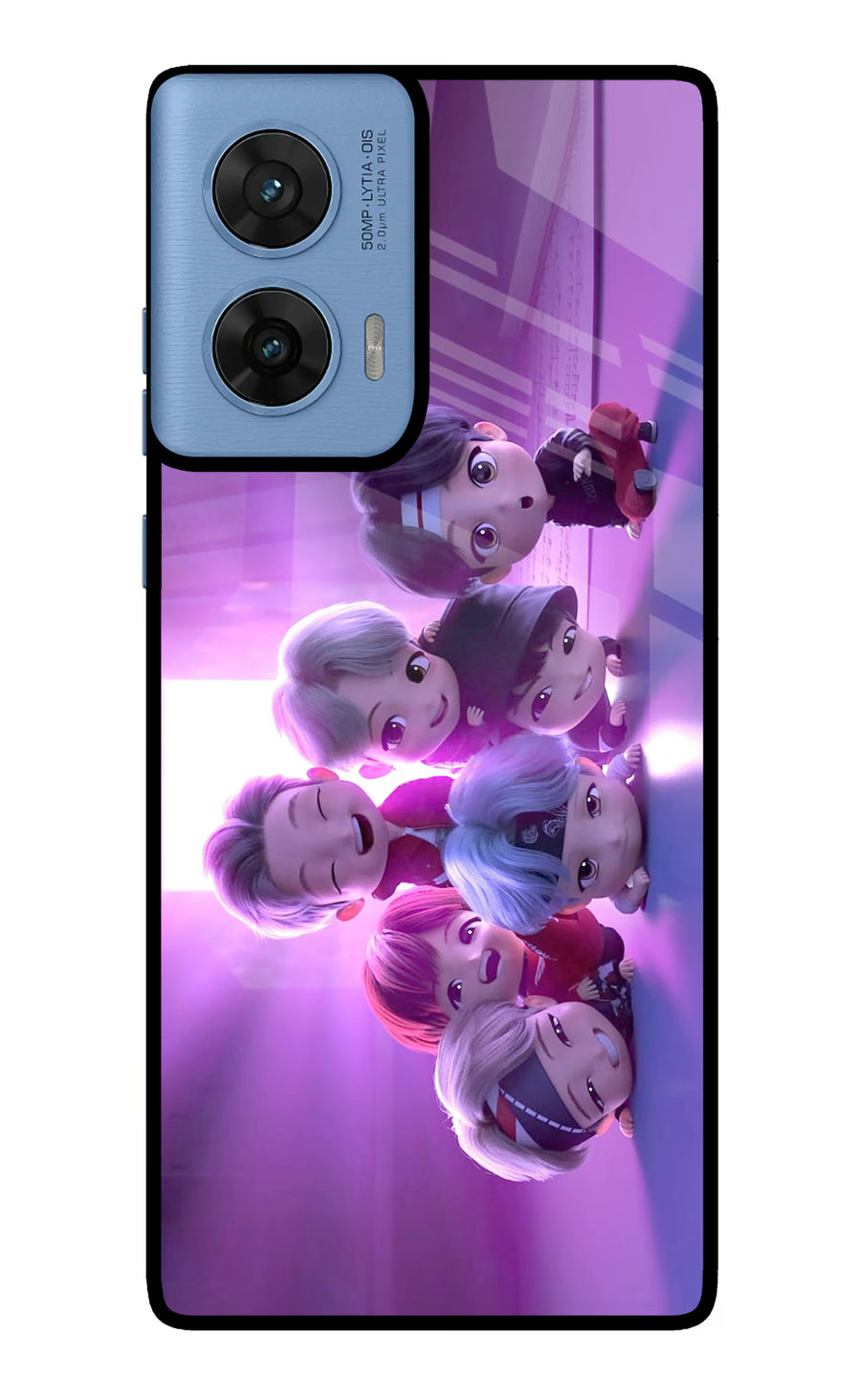 BTS Chibi Moto G96 5G Back Cover, Metal case