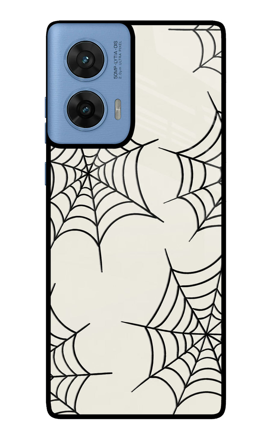 Spider Web Moto G96 5G Back Cover, Metal case