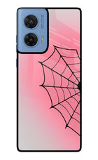 Pink Web Moto G96 5G Metal Case Back Cover by Casekaro
