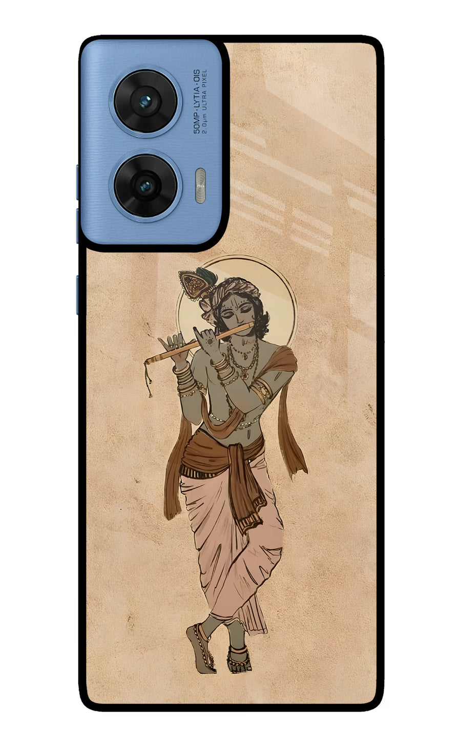 Krishna Moto G96 5G Back Cover, Metal case