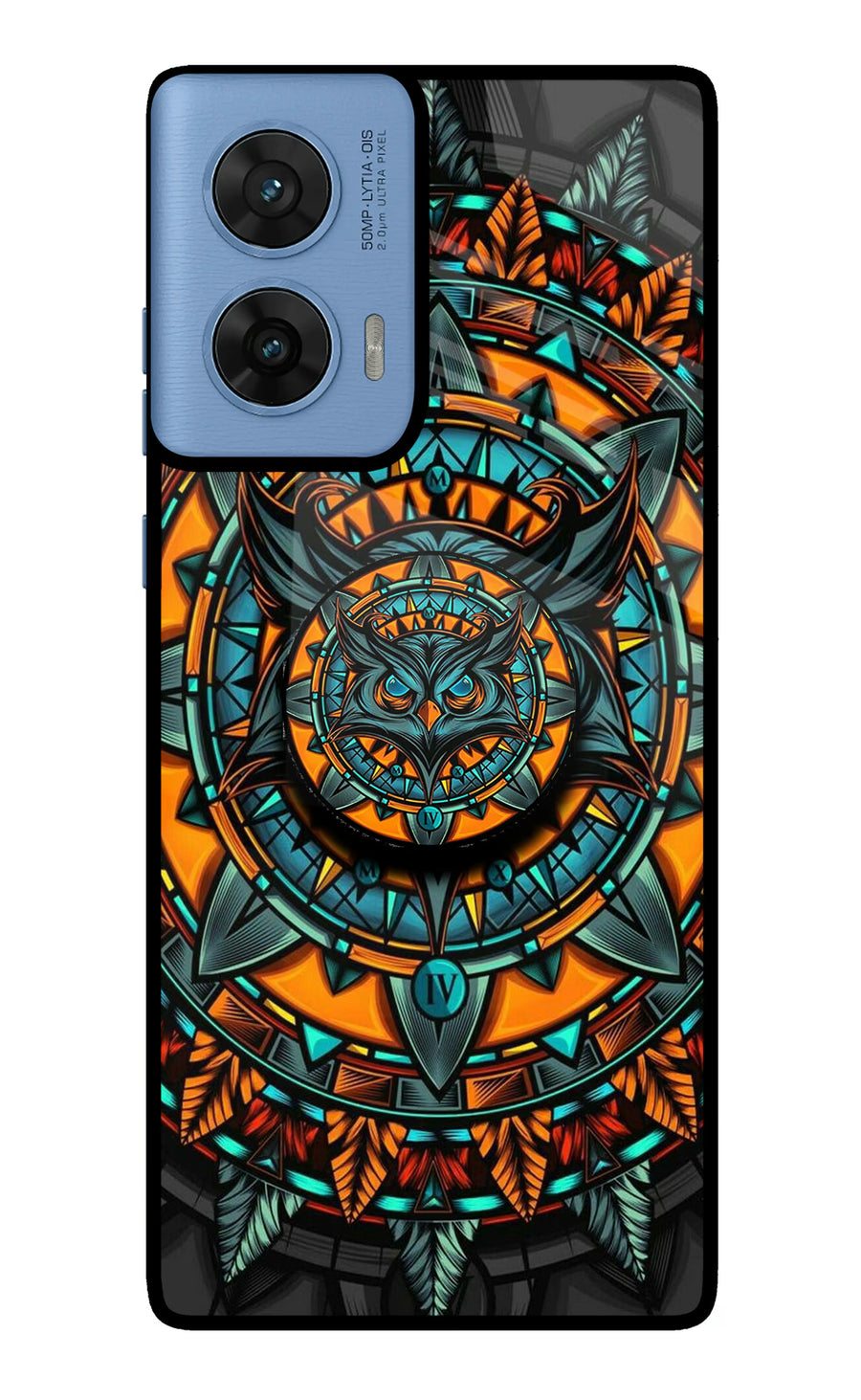 Angry Owl Moto G96 5G Pop Case, Metal case