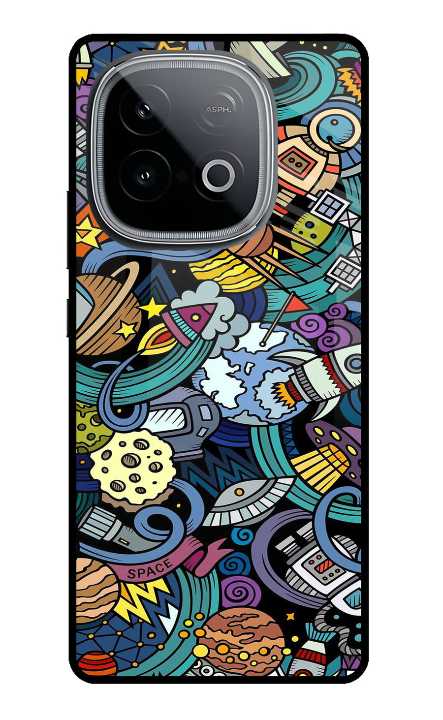 Space Abstract iQOO Neo 10 Back Cover, Metal case