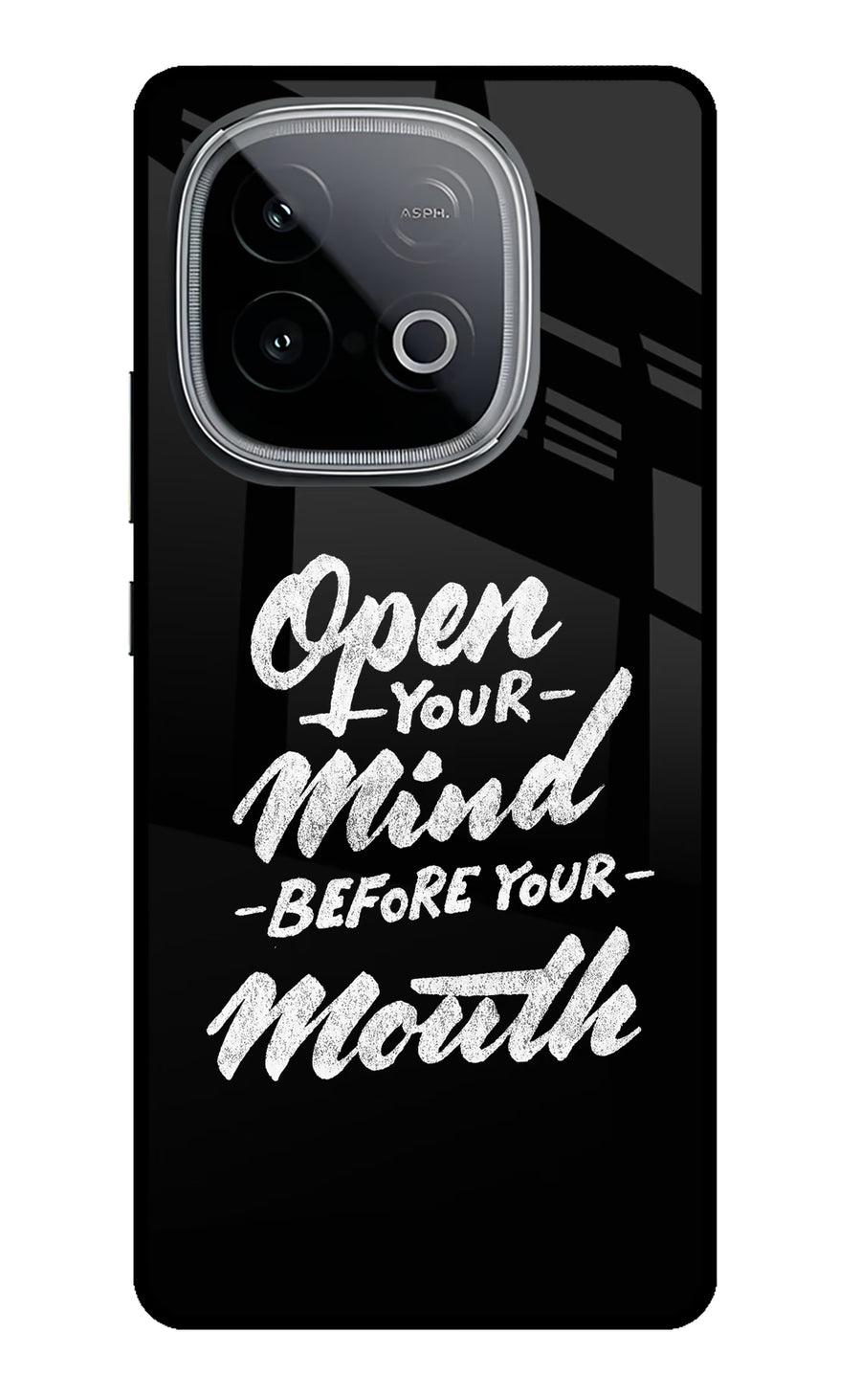 Open Your Mind Before Your Mouth iQOO Neo 10 Back Cover, Metal case