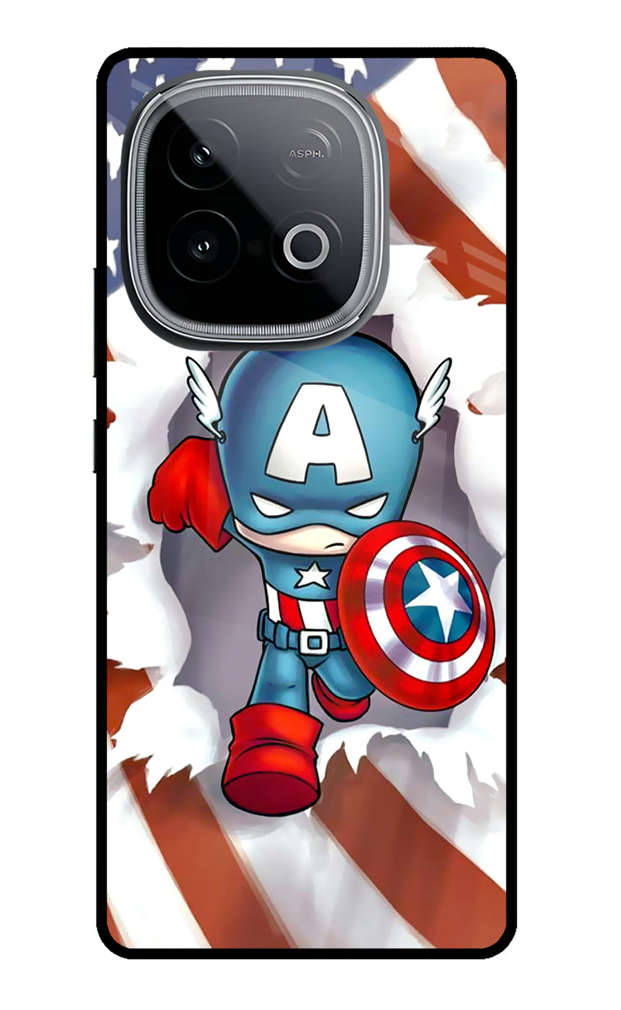 Captain America iQOO Neo 10 Back Cover, Metal case