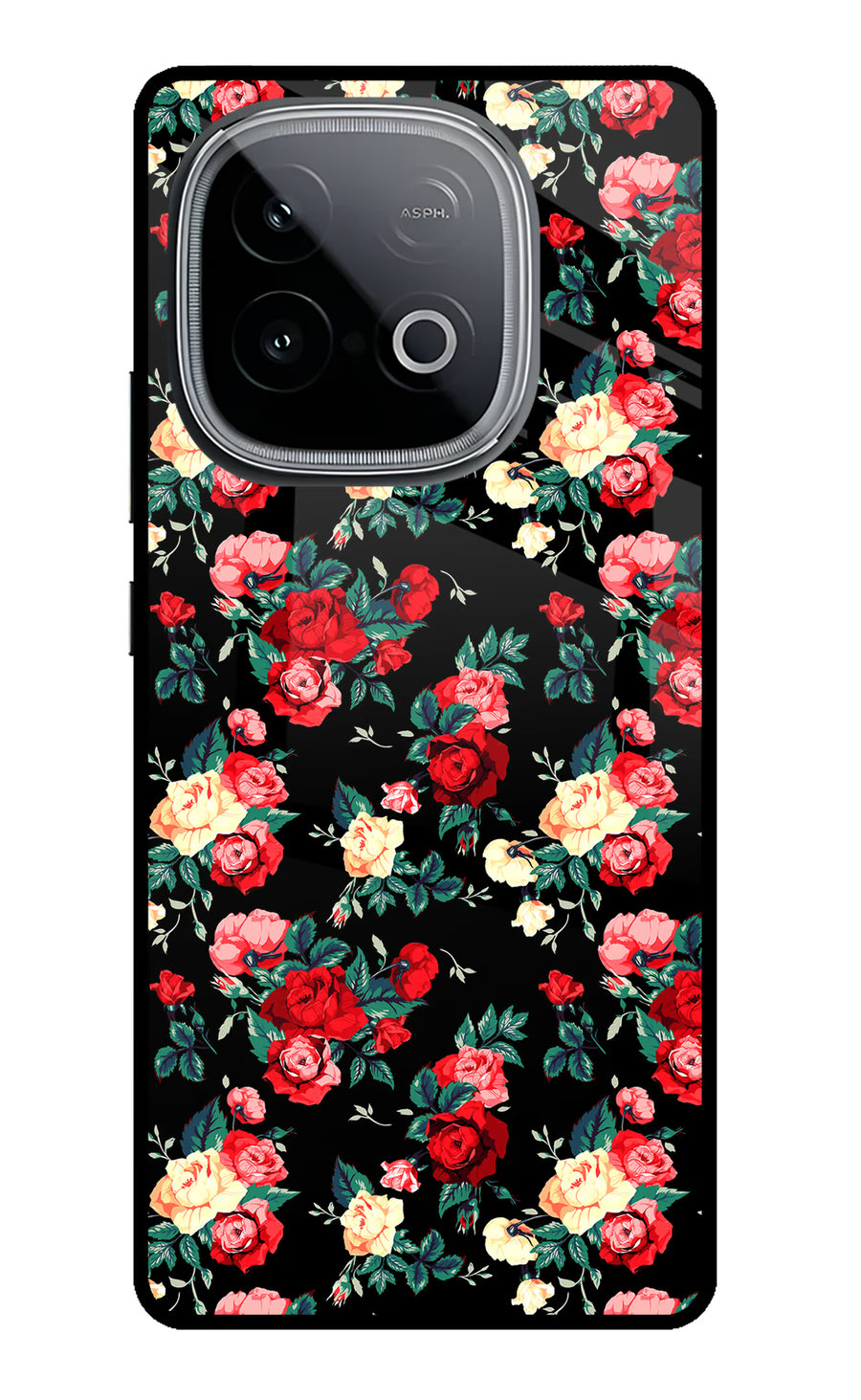 Rose Pattern iQOO Neo 10 Back Cover, Metal case