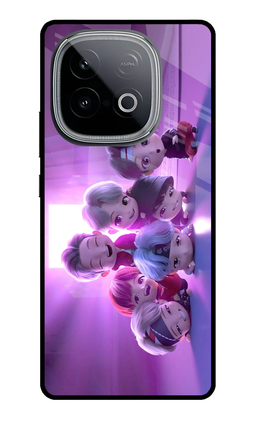 BTS Chibi iQOO Neo 10 Back Cover, Metal case