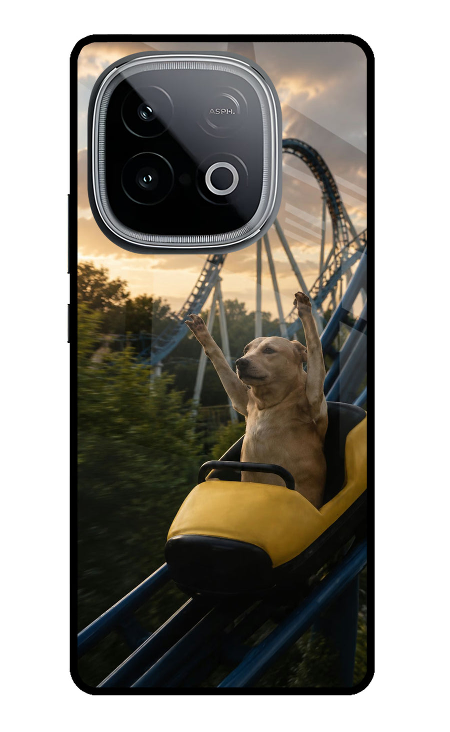 Rollercoaster Dog iQOO Neo 10 Back Cover, Metal case