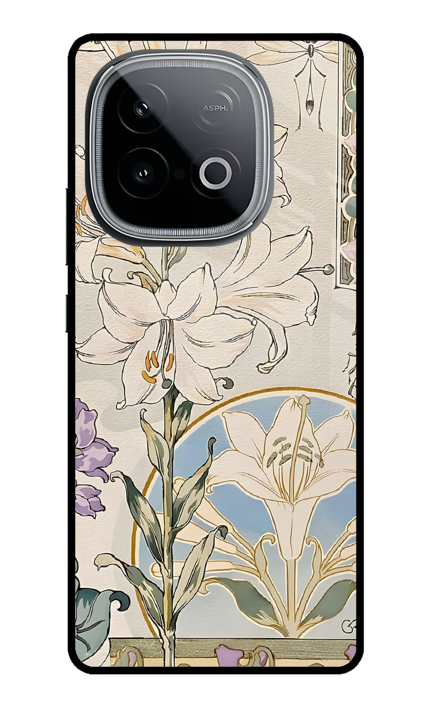White Lily iQOO Neo 10 Back Cover, Metal case
