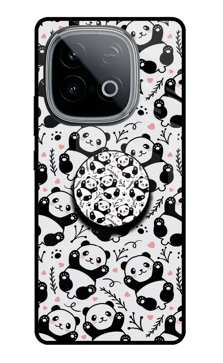 Cute Panda iQOO Neo 10 Pop Case, Metal case