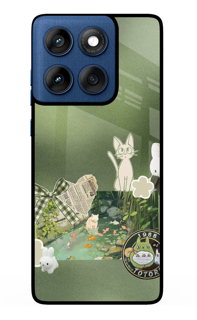 Aesthetic anime Moto Edge 60 Metal Case Back Cover by Casekaro