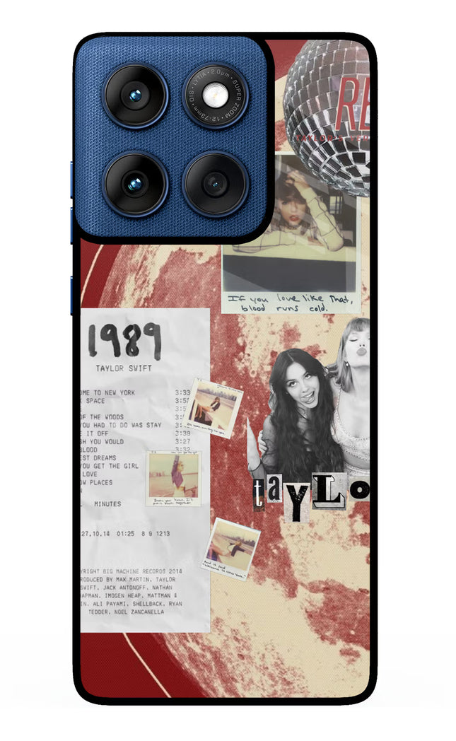 Taylor Swift Moto Edge 60 Metal Case Back Cover by Casekaro