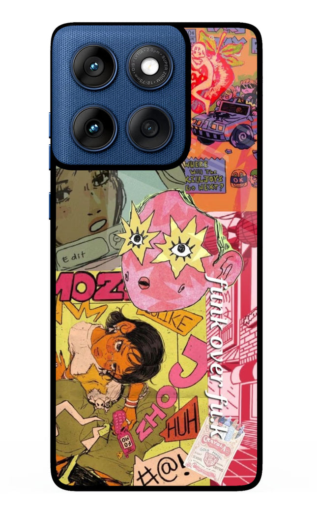 Funkover Moto Edge 60 Metal Case Back Cover by Casekaro