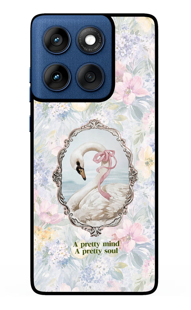 Pretty Mind Pretty Soul Moto Edge 60 Metal Case Back Cover by Casekaro