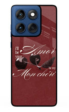 Velvet Cherry Moto Edge 60 Metal Case Back Cover by Casekaro