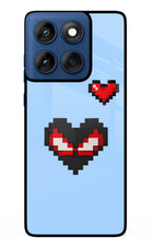 Peter Heart Moto Edge 60 Metal Case Back Cover by Casekaro