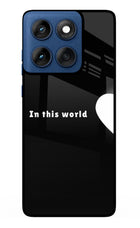 This World Moto Edge 60 Metal Case Back Cover by Casekaro