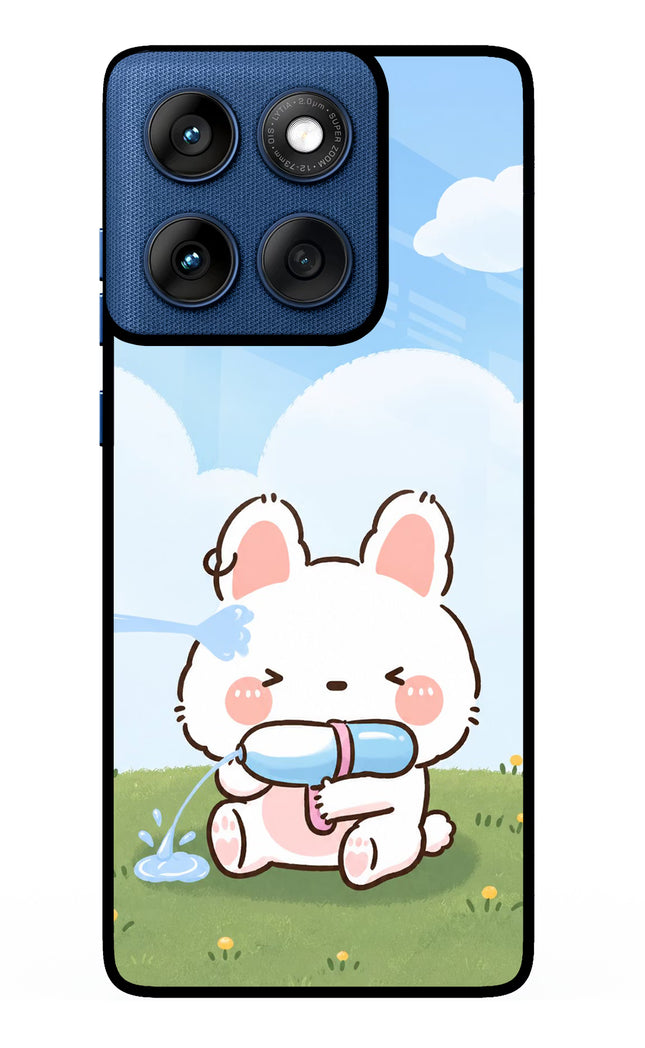 Bunny Treat Moto Edge 60 Metal Case Back Cover by Casekaro