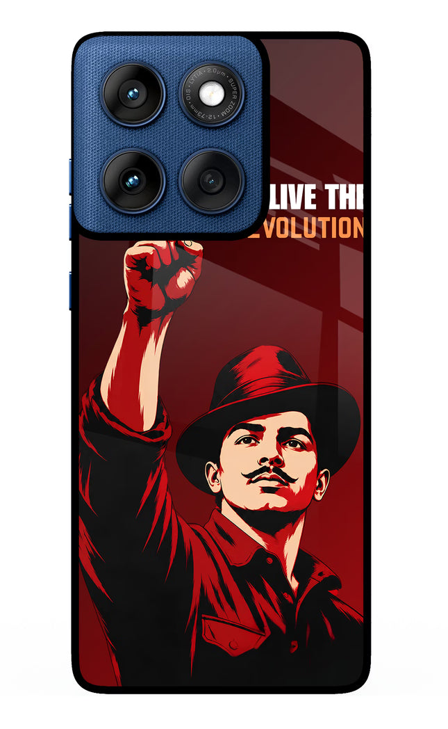 Bhagat Singh Revolution Moto Edge 60 Metal Case Back Cover by Casekaro
