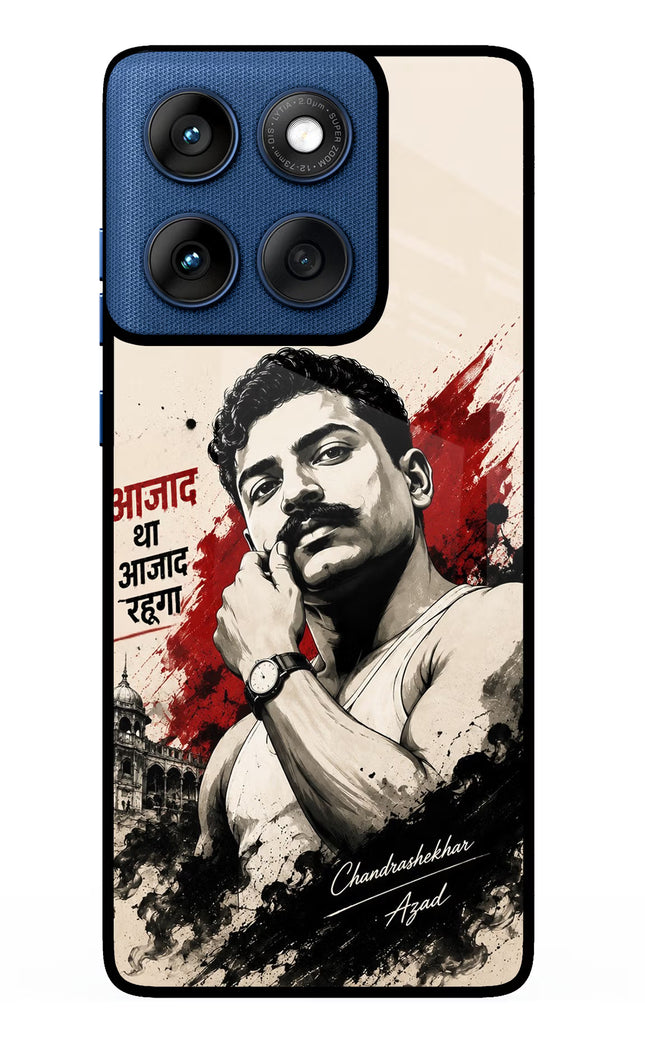 Chandrashekhar Azad Fearless Moto Edge 60 Metal Case Back Cover by Casekaro