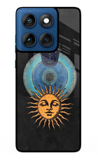 Divine Sun Moto Edge 60 Metal Case Back Cover by Casekaro