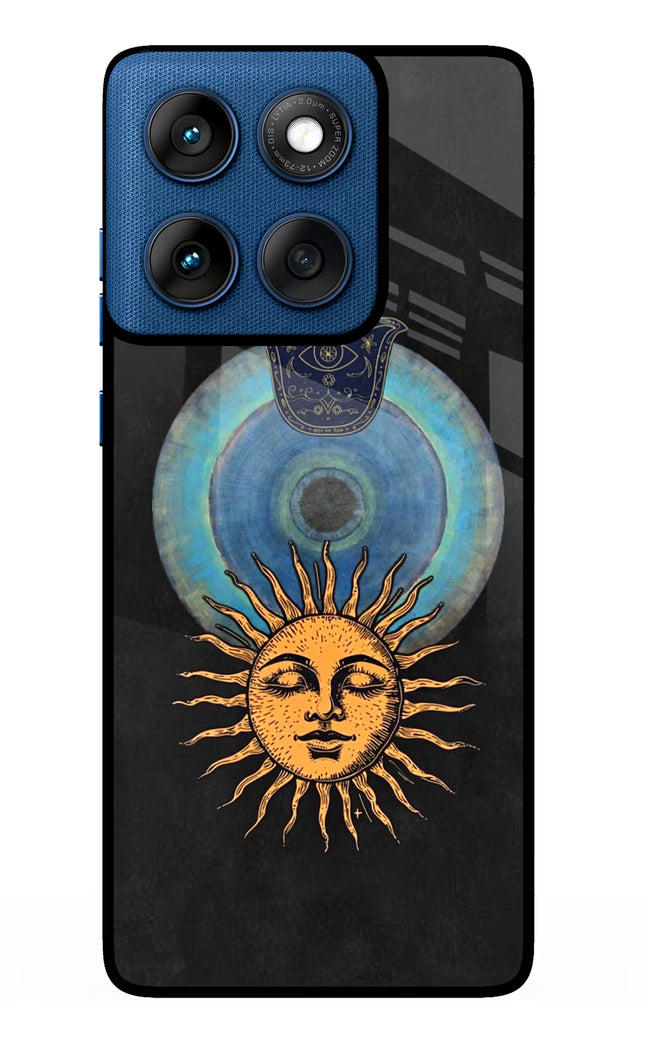 Divine Sun Moto Edge 60 Metal Case Back Cover by Casekaro