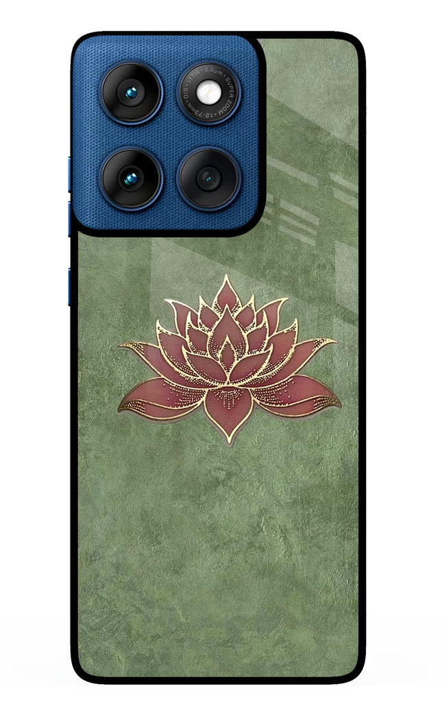 Lotus Grace Moto Edge 60 Metal Case Back Cover by Casekaro