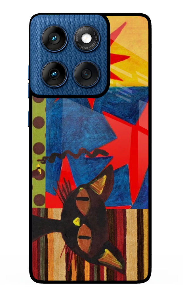 Pop Cat Moto Edge 60 Metal Case Back Cover by Casekaro