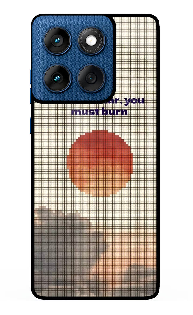 Pixel Sun Moto Edge 60 Metal Case Back Cover by Casekaro