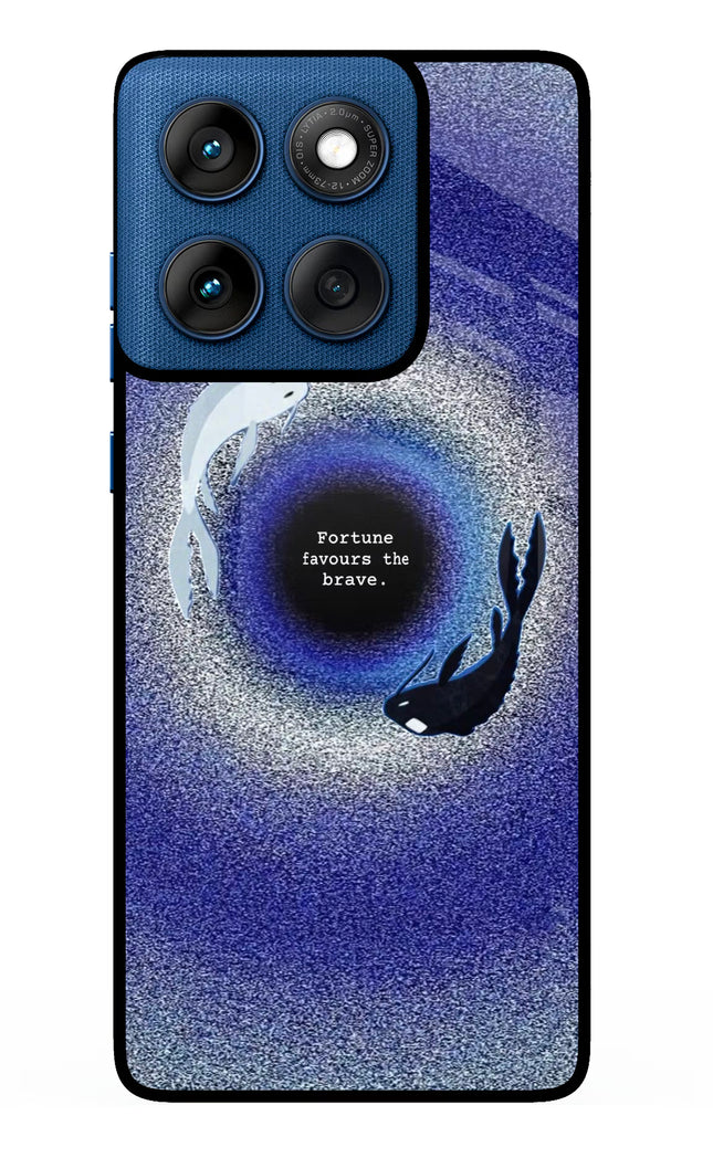 Dark Koi Moto Edge 60 Metal Case Back Cover by Casekaro