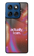 Pink Aura Moto Edge 60 Metal Case Back Cover by Casekaro