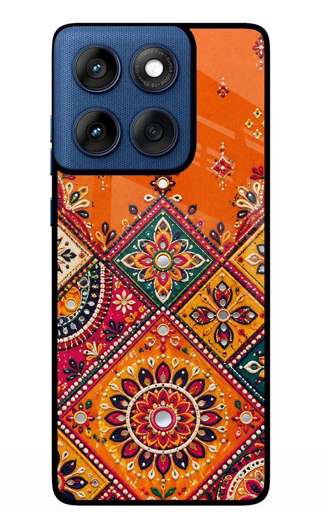 Kutch Glow Moto Edge 60 Metal Case Back Cover by Casekaro