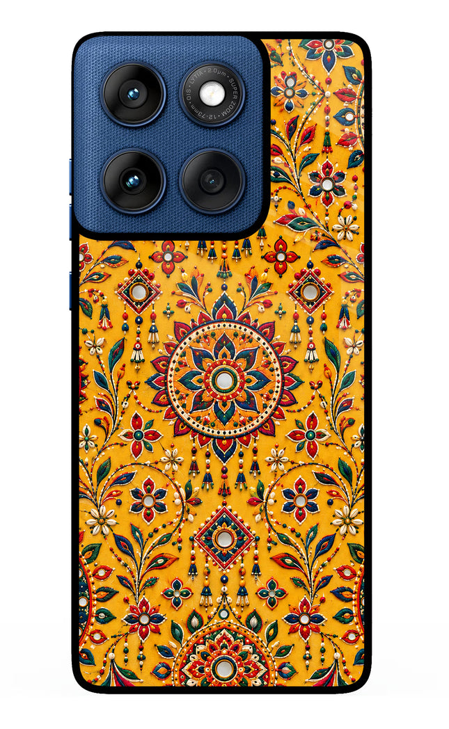Sunlit Aura Moto Edge 60 Metal Case Back Cover by Casekaro