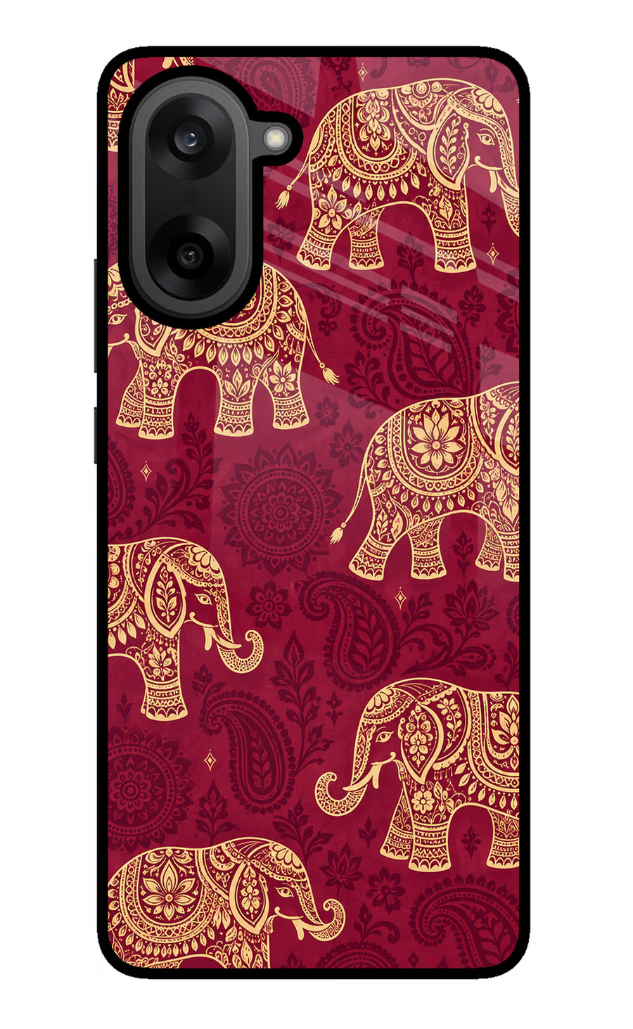 Maroon Elephant OnePlus Nord CE5 Back Cover, Metal case