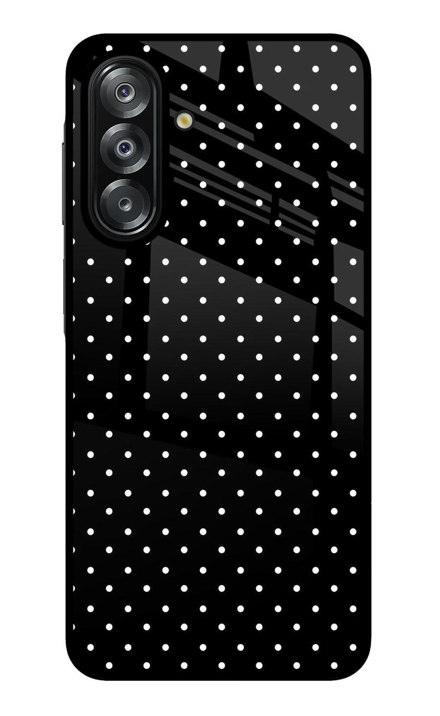 White Dots Samsung A26 Back Cover, Metal case