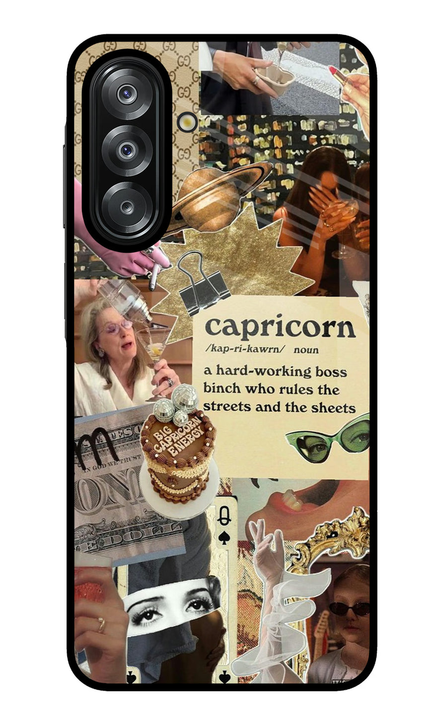 Capricorn Zodiac Samsung A26 Back Cover, Metal case
