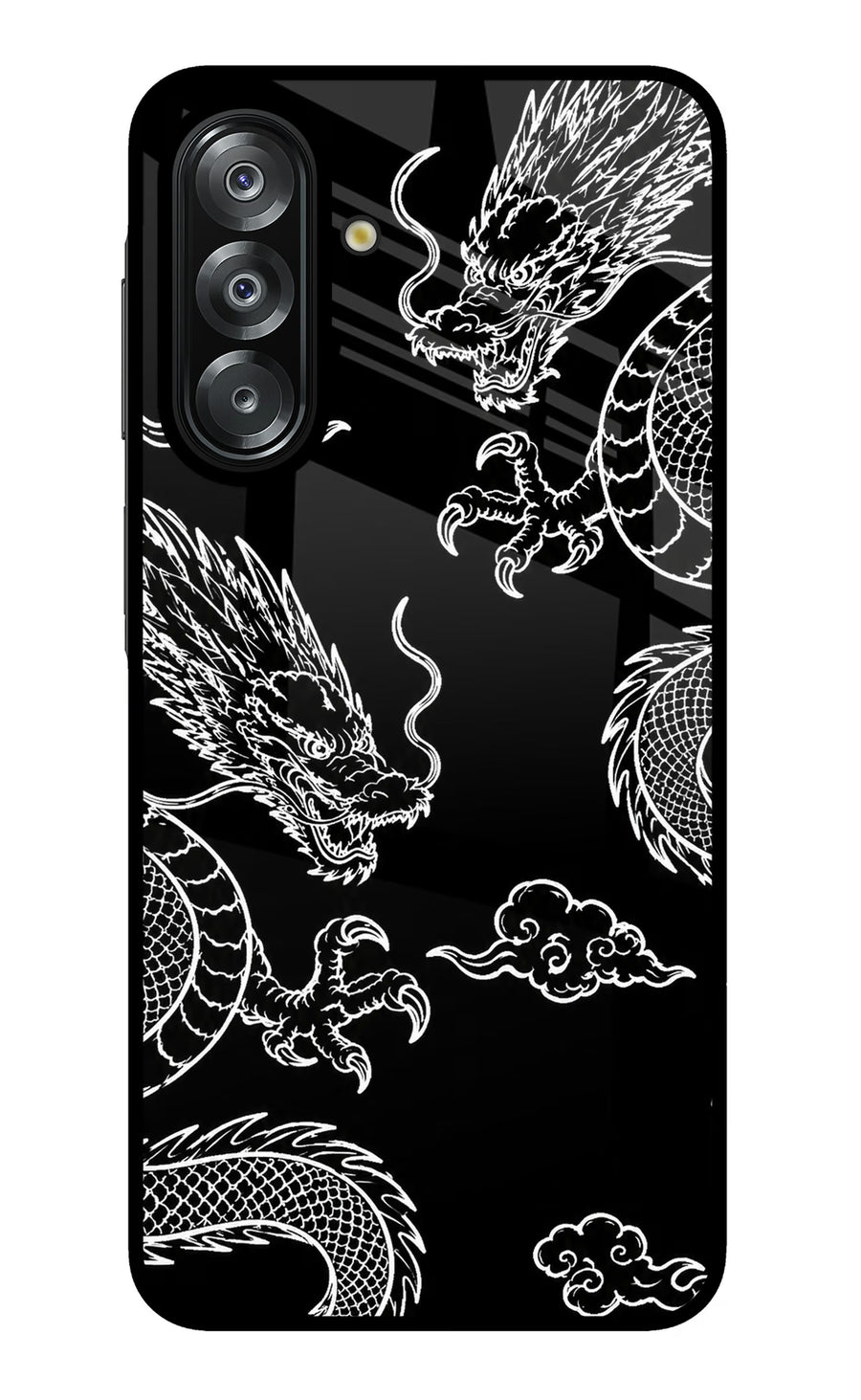 Twin Dragons Samsung A26 Back Cover, Metal case
