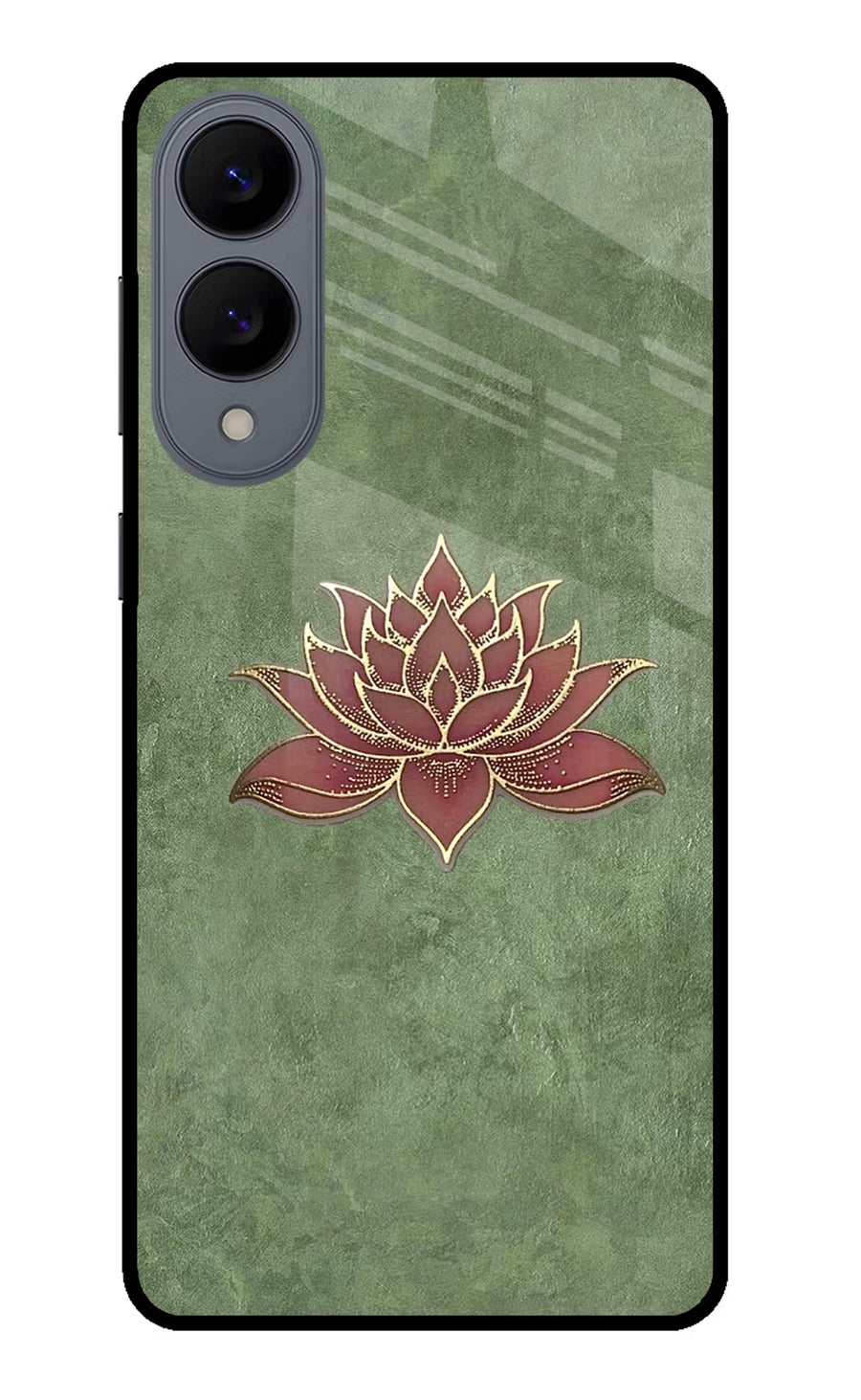 Lotus Grace Samsung S25 Edge Back Cover, Metal case
