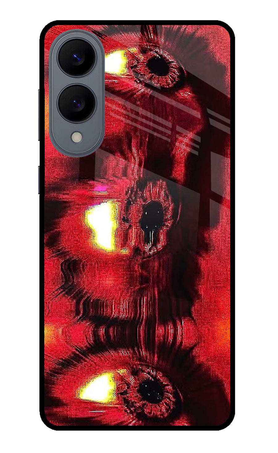 Fire Eye Samsung S25 Edge Back Cover, Metal case