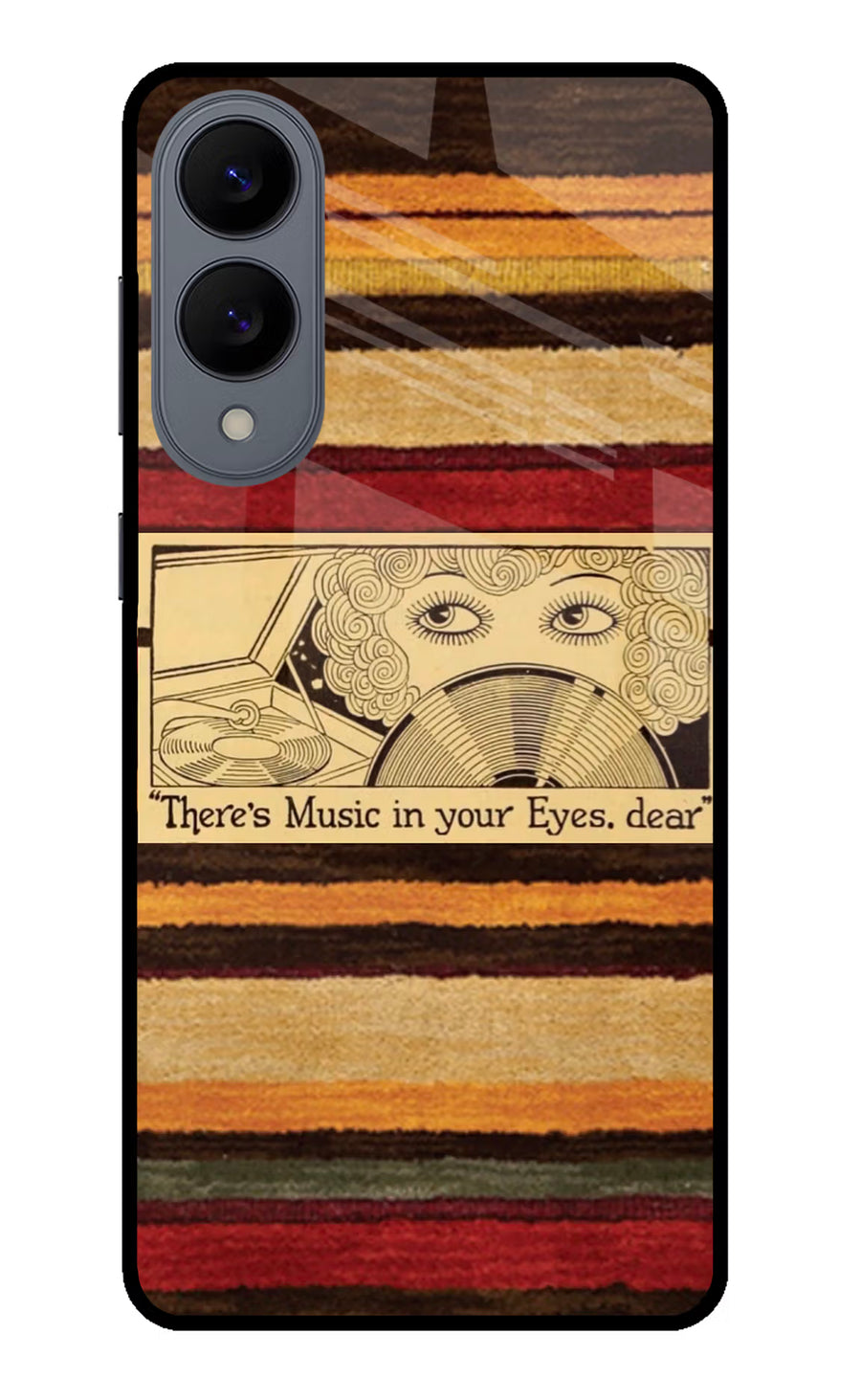 Vinyl Stripes Samsung S25 Edge Back Cover, Metal case